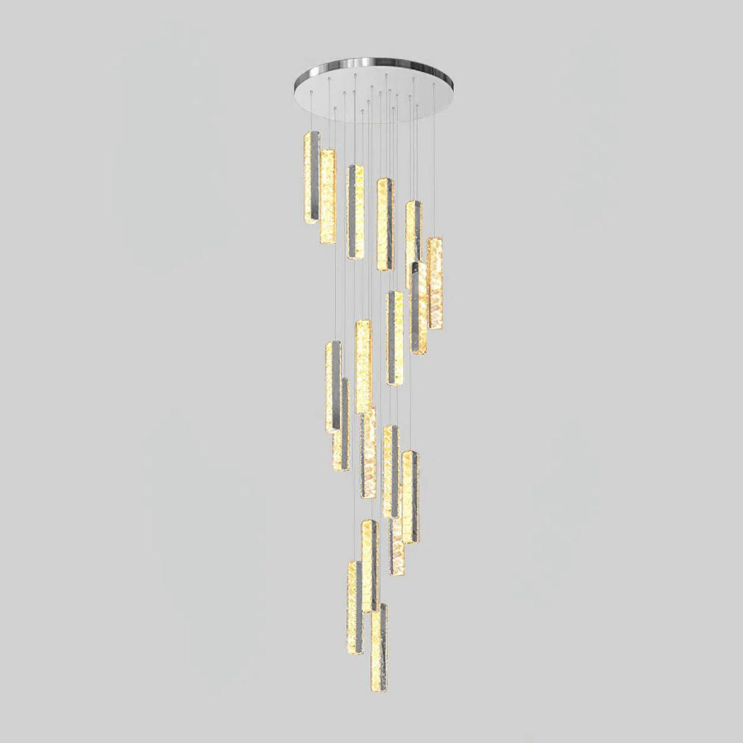 Lustra Lustre Villa Forci Suspension Argentée Moderne - Neutralighting