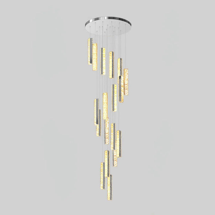 Lustra Lustre Villa Forci Suspension Argentée Moderne - Neutralighting