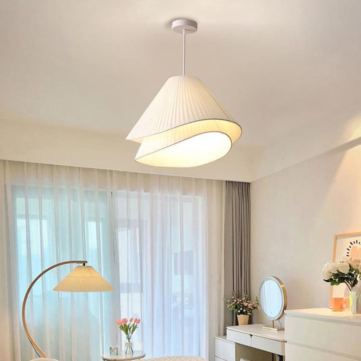 Ritta Suspension Nuage Moderne, Metal/Tissu, Blanc, Chambre à Coucher - Neutralighting