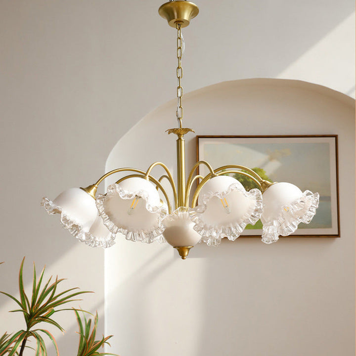 Arisha Rétro LED Métal Verre Lustre Salon Chambre à Coucher - Neutralighting
