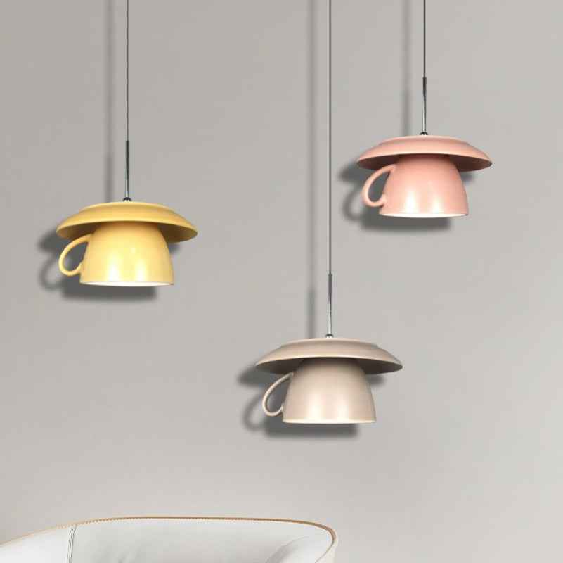 Valentina Pop Art Tasse Céramique LED Suspension Chambre à Coucher - Neutralighting