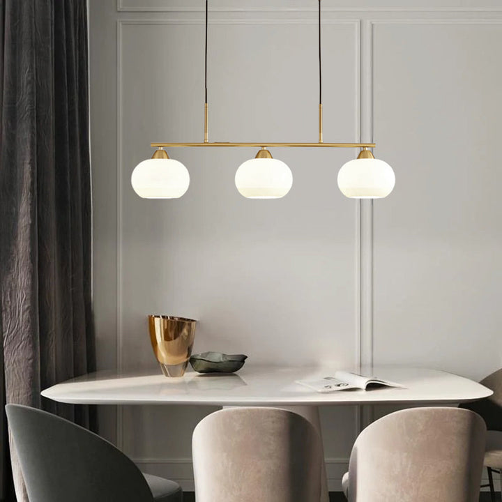 Valentina Suspension Multi Moderne, Métal/Verre, Noir/Or, Salon