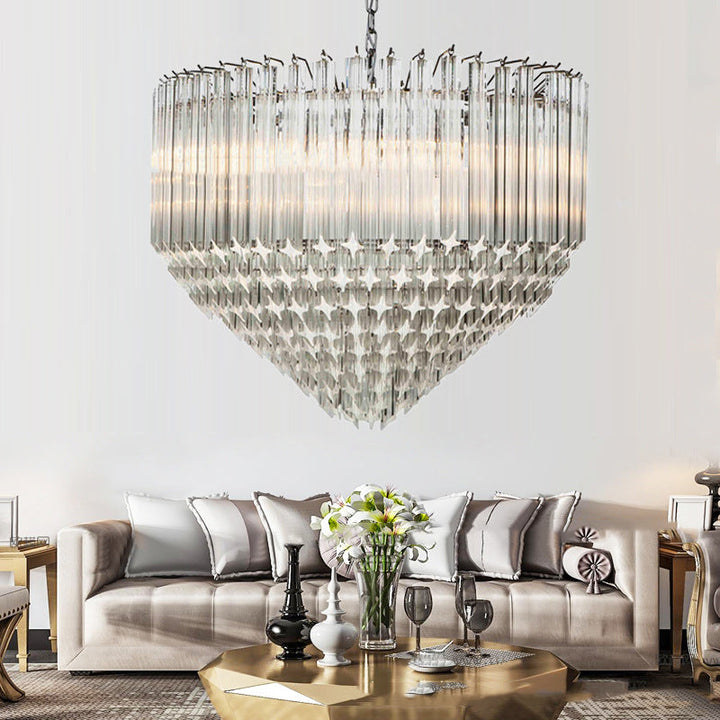 Silva Moderne Luxe Art LED Suspension Verre Salon - Neutralighting