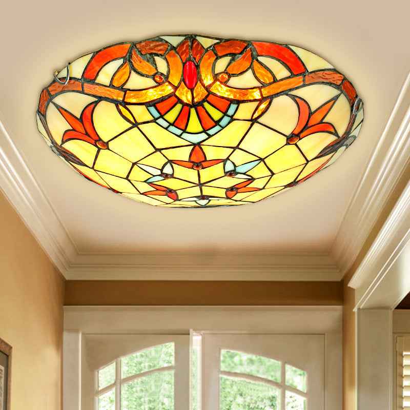Plafonnier Tiffany Verre LED V9