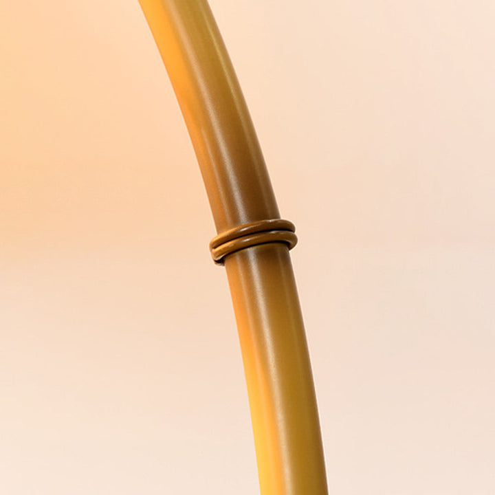 Muto Lampadaire Bambou Simple, Métal/Tissu, Blanc, Salon - Neutralighting