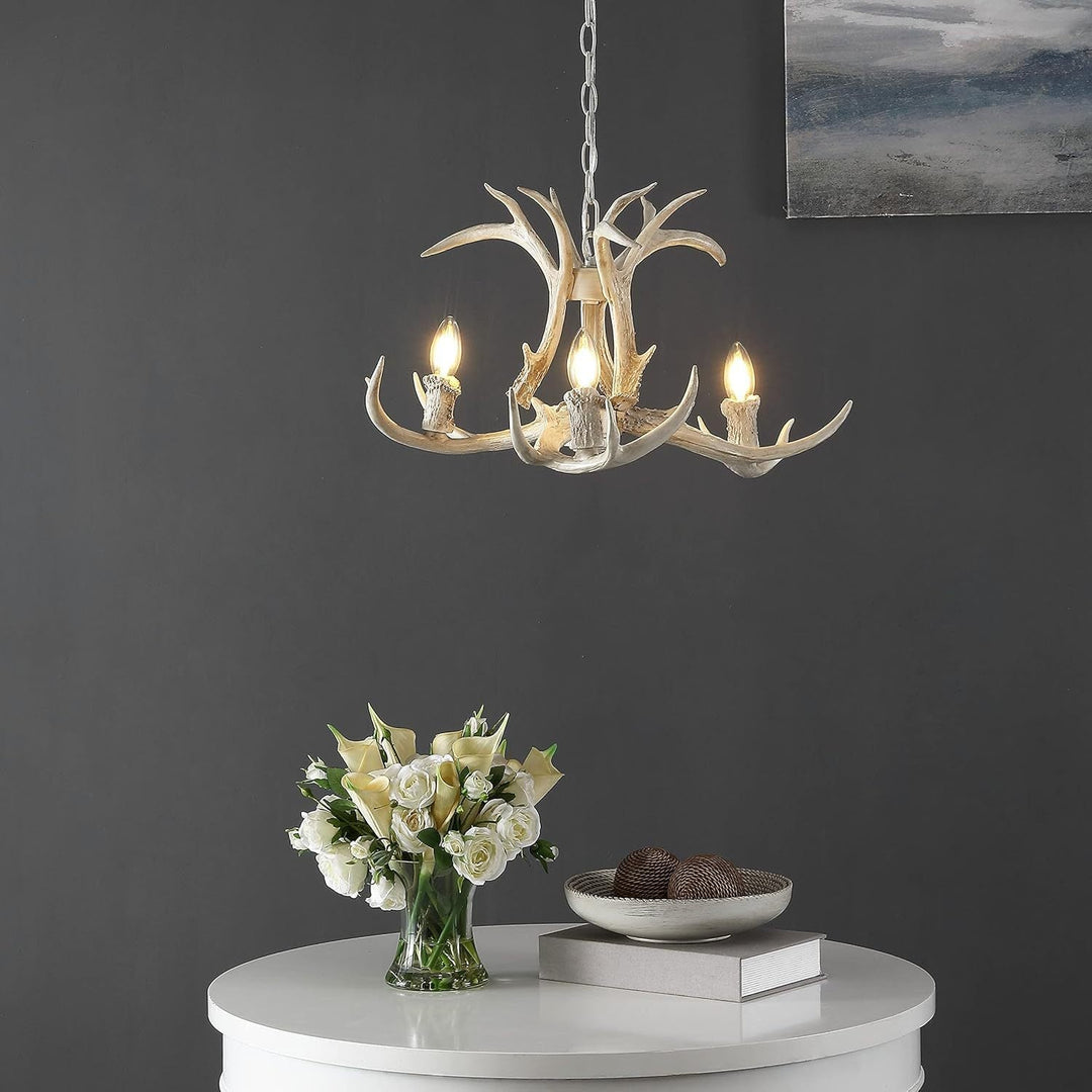Silva Rétro LED Suspension Blanc Métal Résine Salle À Manger - Neutralighting