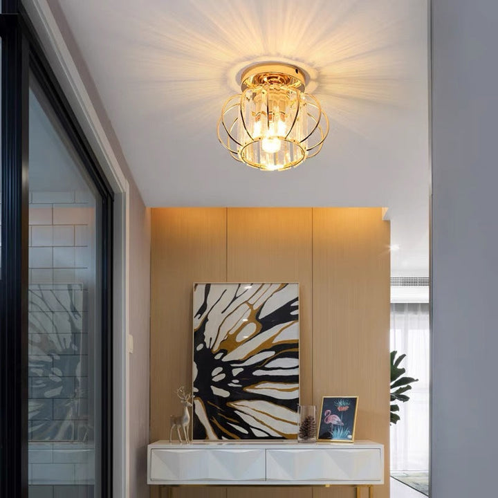 Arisha Moderne Plafonnier Métal Verre Chambre À Coucher - Neutralighting