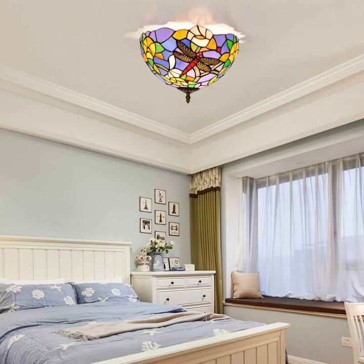 Plafonnier Tiffany Verre LED V16