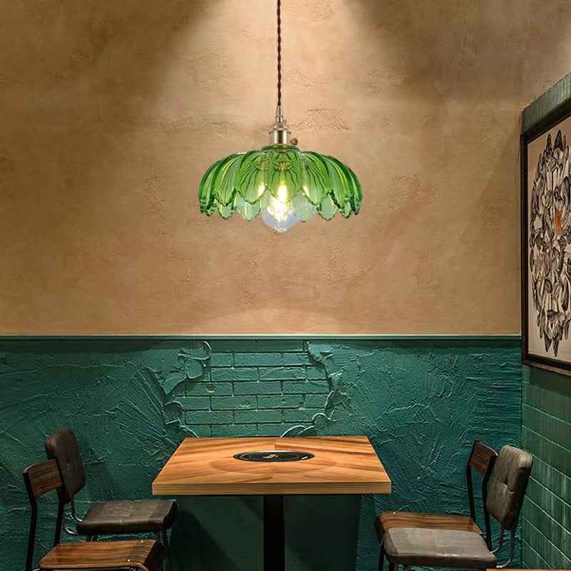 Valentina Rétro LED Suspension Métal/Verre Fleur Salle À Manger - Neutralighting