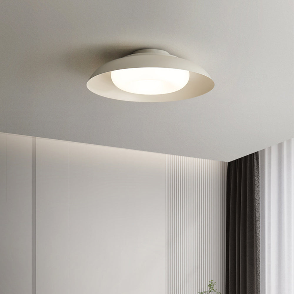 Arisha Plafonnier Chapeau Noridique, Métal/Acrylique, Blanc, Salon - Neutralighting