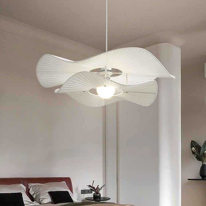 Saku Moderne LED Suspension Métal Tissu Salon - Neutralighting