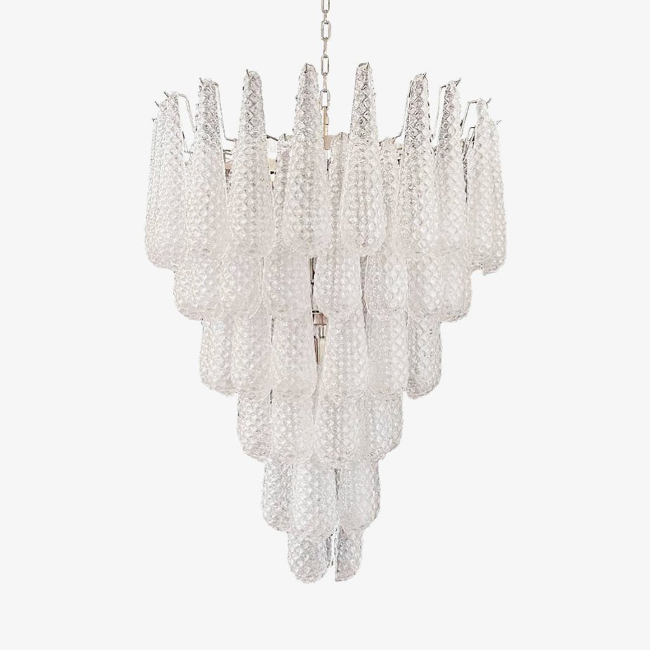 Aurora Chandelier Pigne en Verre de Murano Texturé Luxe - Neutralighting