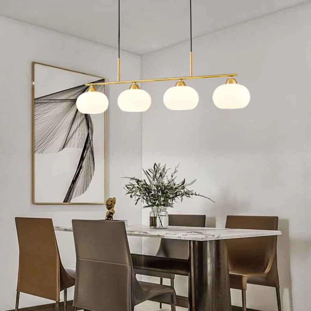 Valentina Suspension Multi Moderne, Métal/Verre, Noir/Or, Salon
