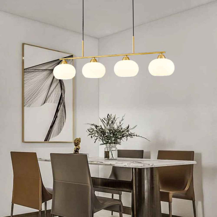 Valentina Suspension Multi Moderne, Métal/Verre, Noir/Or, Salon