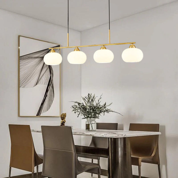 Valentina Suspension Multi Moderne, Métal/Verre, Noir/Or, Salon