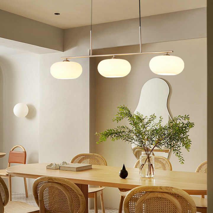 Valentina Suspension Multi Moderne, Verre/Metal, Blanc, Salon - Neutralighting