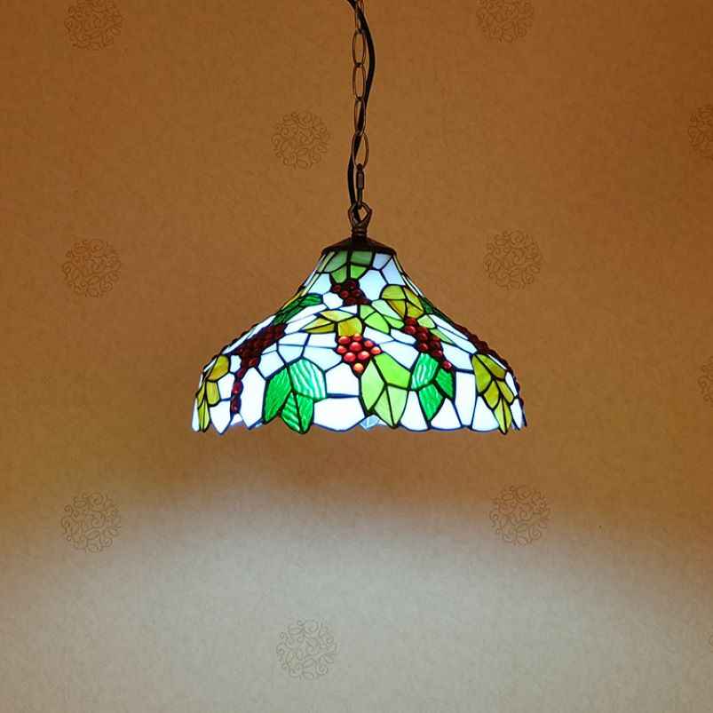 Tiffany Designer Suspension Métal Verre Salle À Manger - Neutralighting