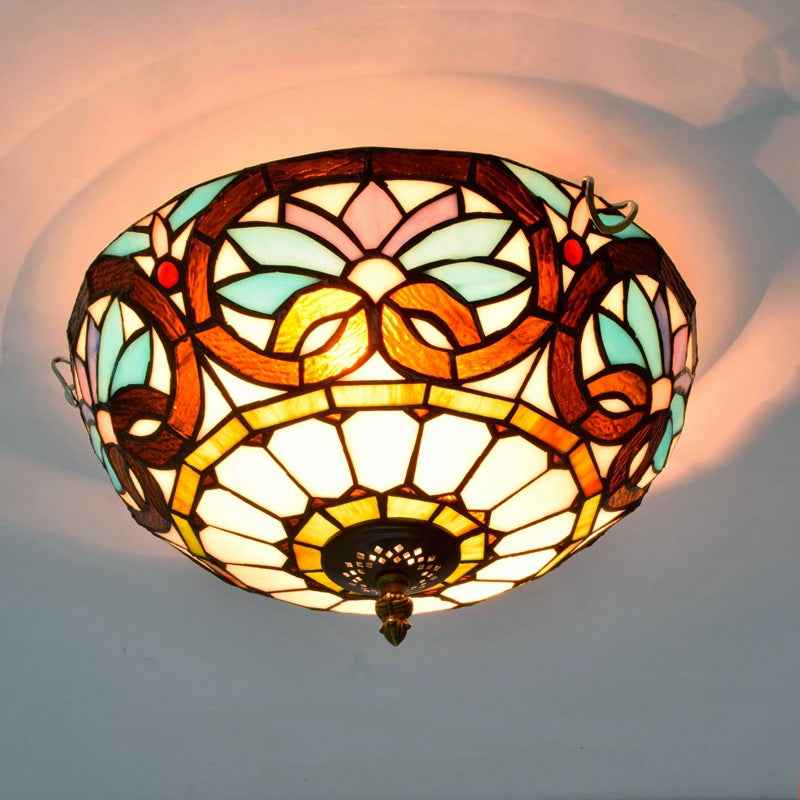Plafonnier Tiffany Verre LED V13