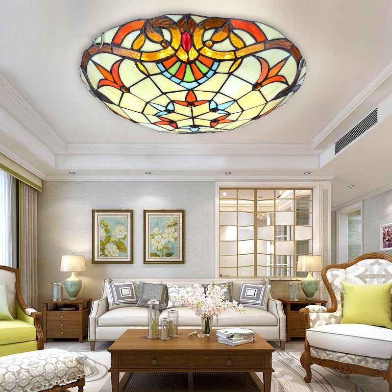 Plafonnier Tiffany Verre LED V9