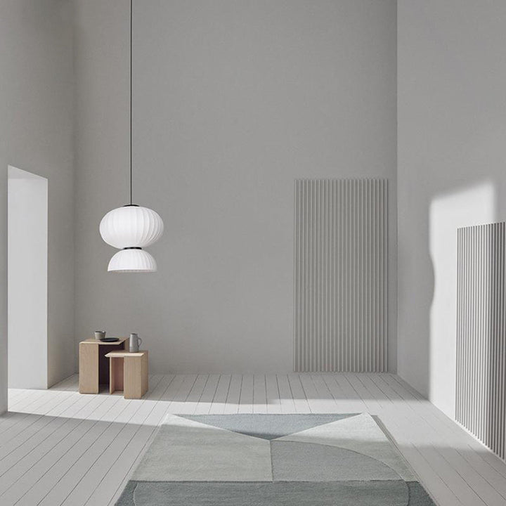 Ritta Suspension Vintage, Métal/Soie, Noir/Blanc, Chambre à Coucher - Neutralighting