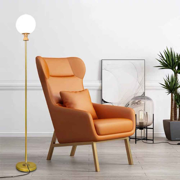Valentina Design Lampadaire Bulle Simple Métal/Acrylique Doré Salon - Neutralighting