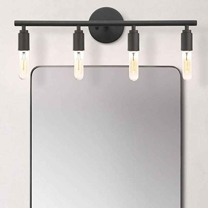 Silva Applique Murale Simple, Métal/Verre, Noir, Salle de Bain - Neutralighting