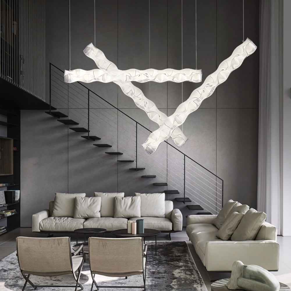Suspension Arisha Métal Blanc LED 32W V2