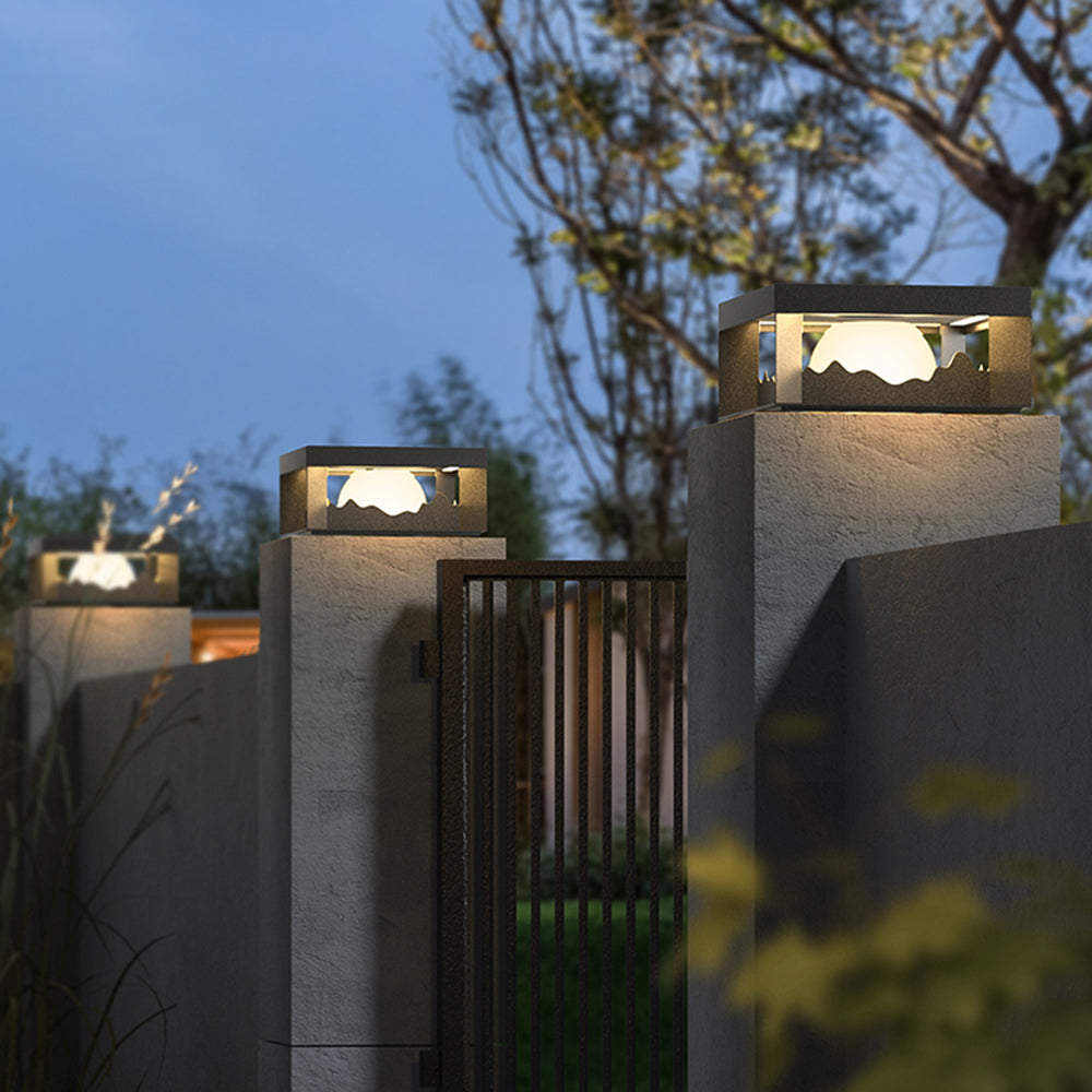 Ray Lampe de Poteau Solaire, Montagne, L 25/30/40CM - Neutralighting