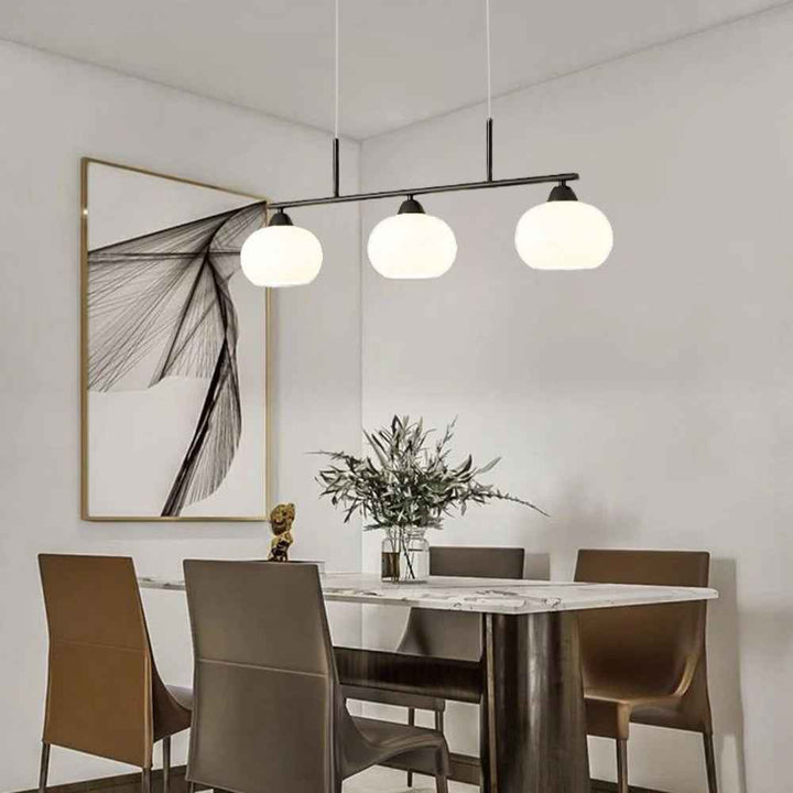 Valentina Suspension Multi Moderne, Métal/Verre, Noir/Or, Salon