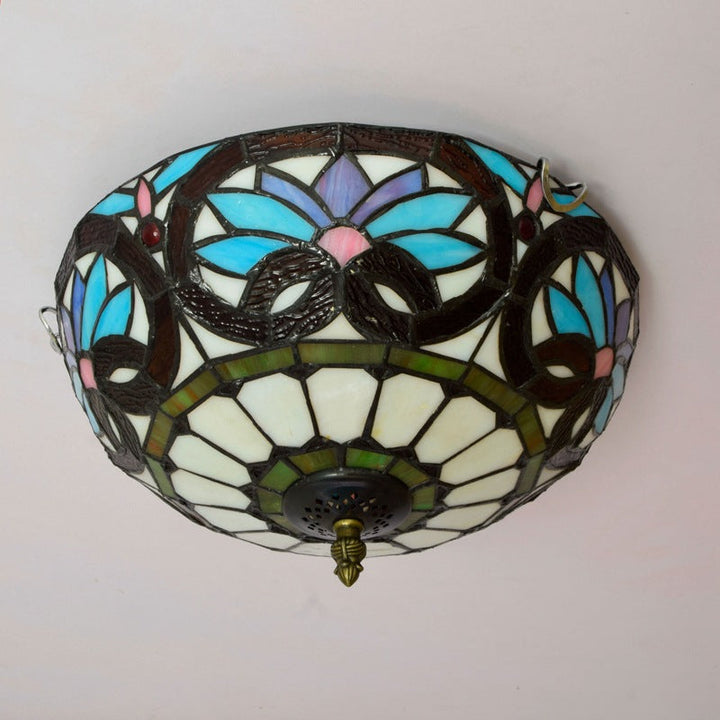 Tiffany Designer LED Plafonnier Métal Verre Chambre À Coucher/Salon - Neutralighting