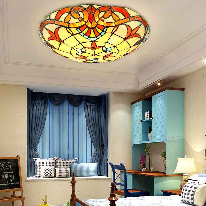 Plafonnier Tiffany Verre LED V9