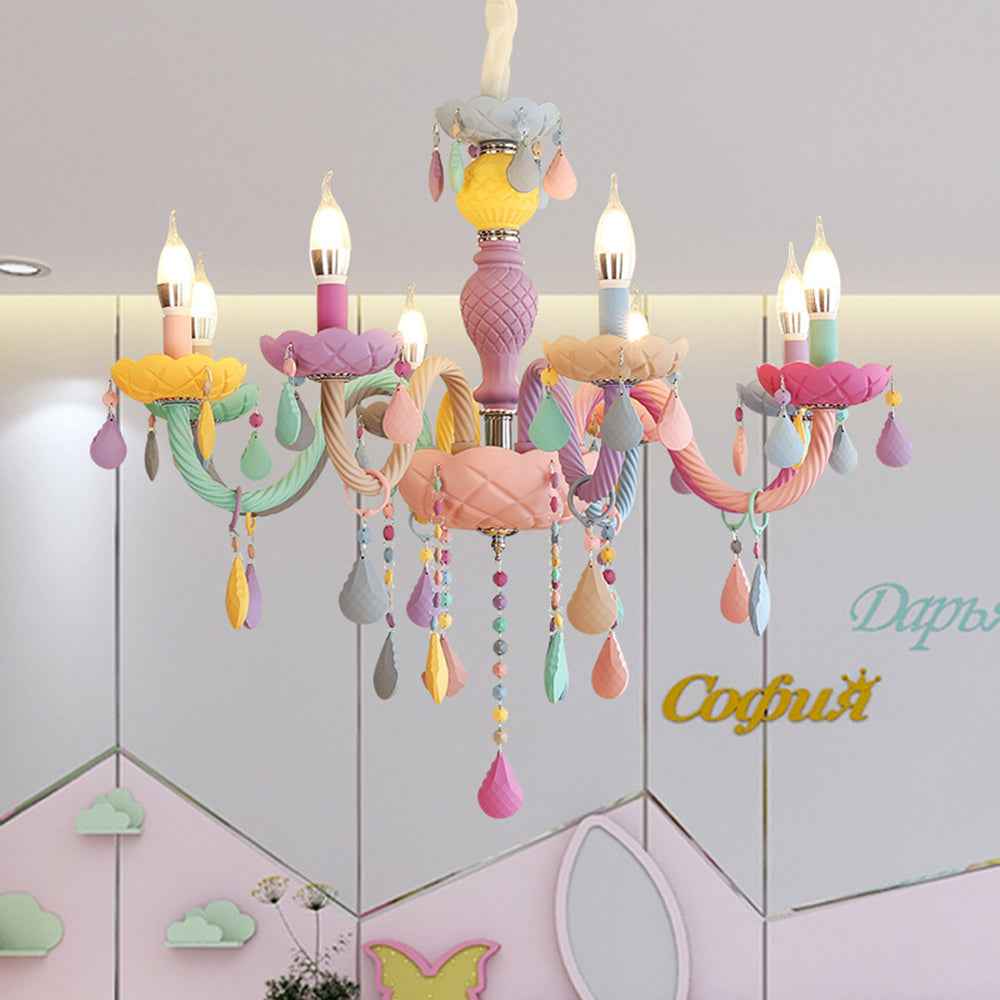 Valentina Suspension Bougeoir Art Deco, Métal, Coloré, Chambre à Coucher/Salon - Neutralighting