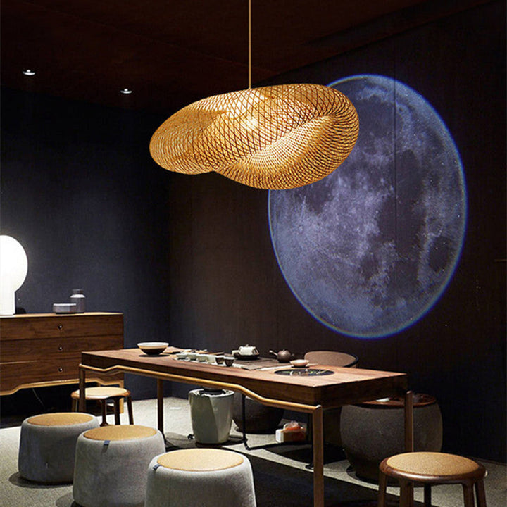Rinwa Suspension Nuage Bohème. Bambou. Bois. Salon - Neutralighting