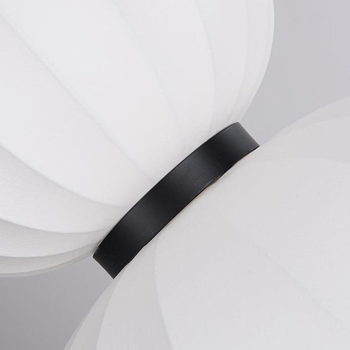 Ritta Suspension Vintage, Métal/Soie, Noir/Blanc, Chambre à Coucher - Neutralighting