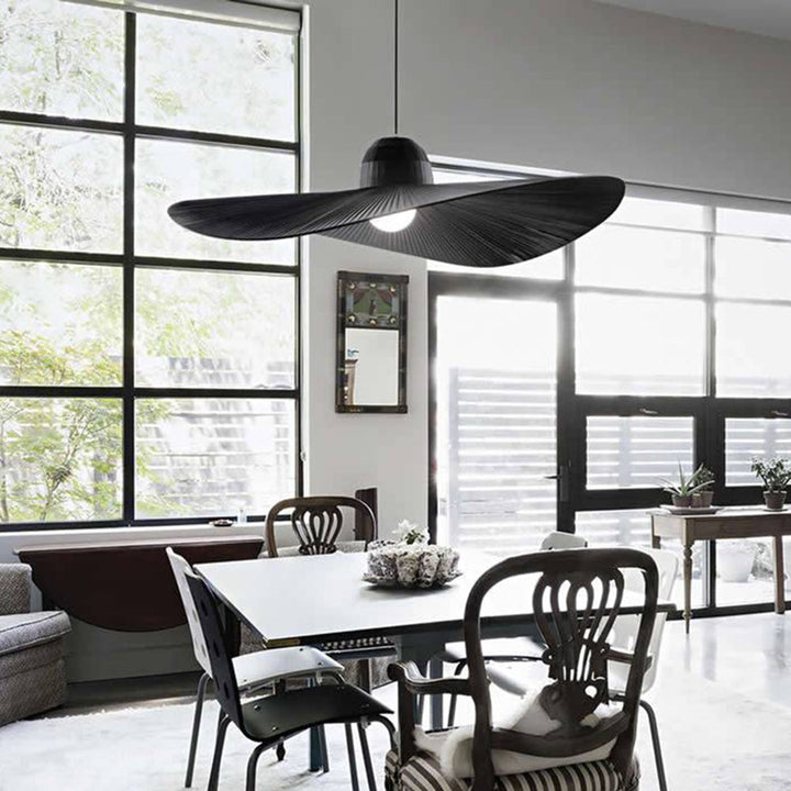 Ritta Suspension Vintage, Métal/Tissu, Blanc/Noir, Salle à Manger - Neutralighting