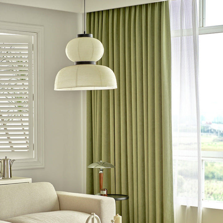 Ritta Suspension Bol Moderne, Metal/Tissu, Beige, Salon - Neutralighting