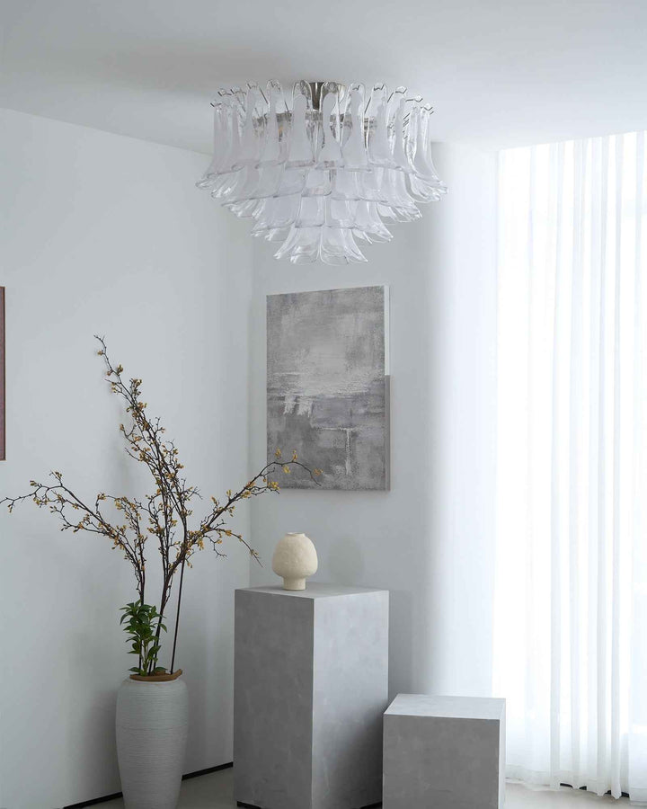 Aurora Verre 80cm Blanc LED