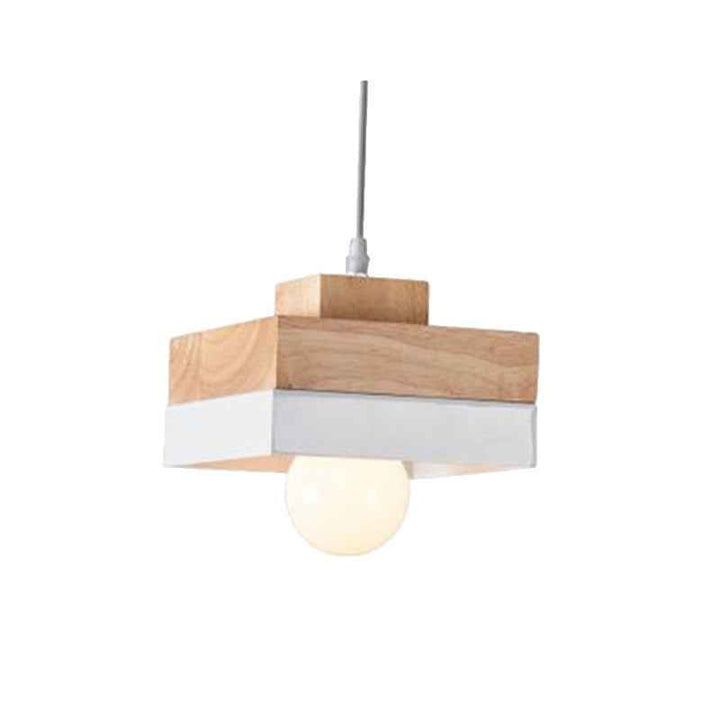 Valentina Suspension, Métal/Bois, Noir/Blanc, Salle à Manger/Salon - Neutralighting