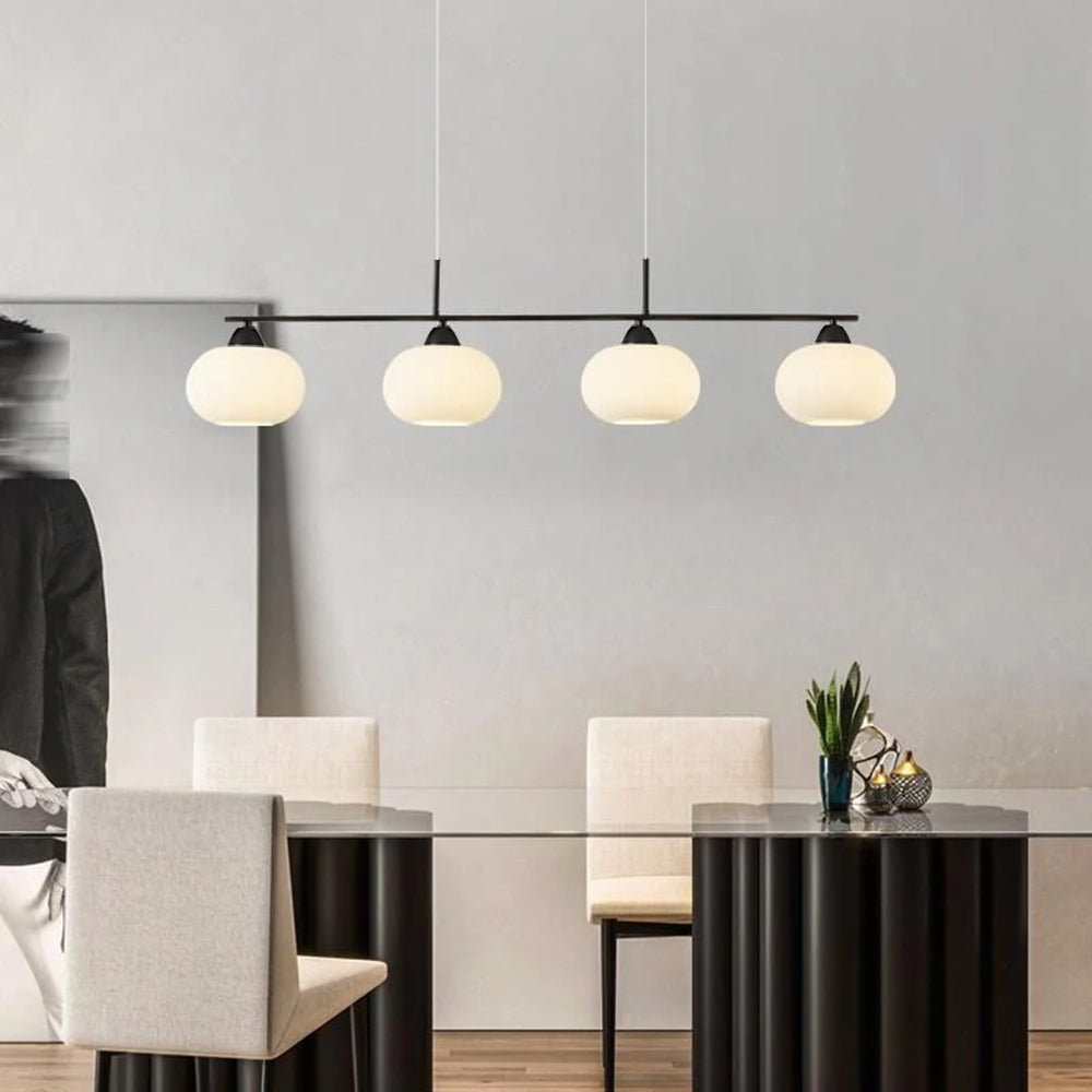 Valentina Suspension Multi Moderne, Métal/Verre, Noir/Or, Salon