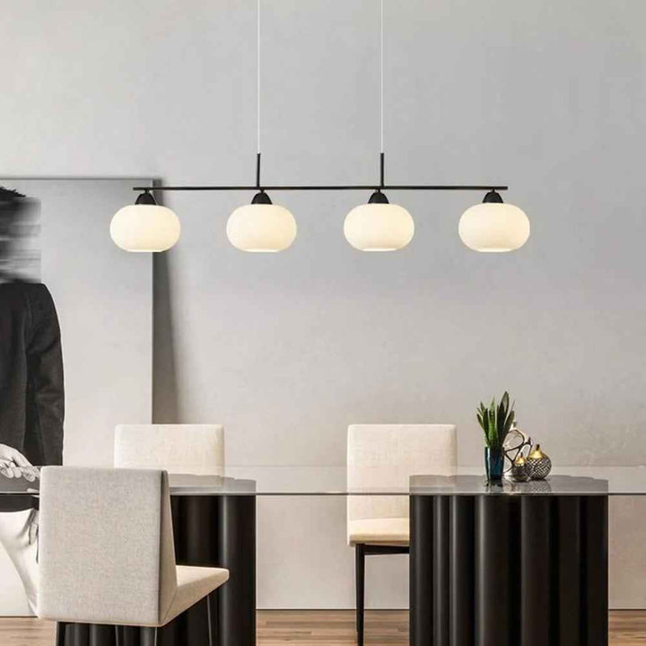 Valentina Suspension Multi Moderne, Métal/Verre, Noir/Or, Salon