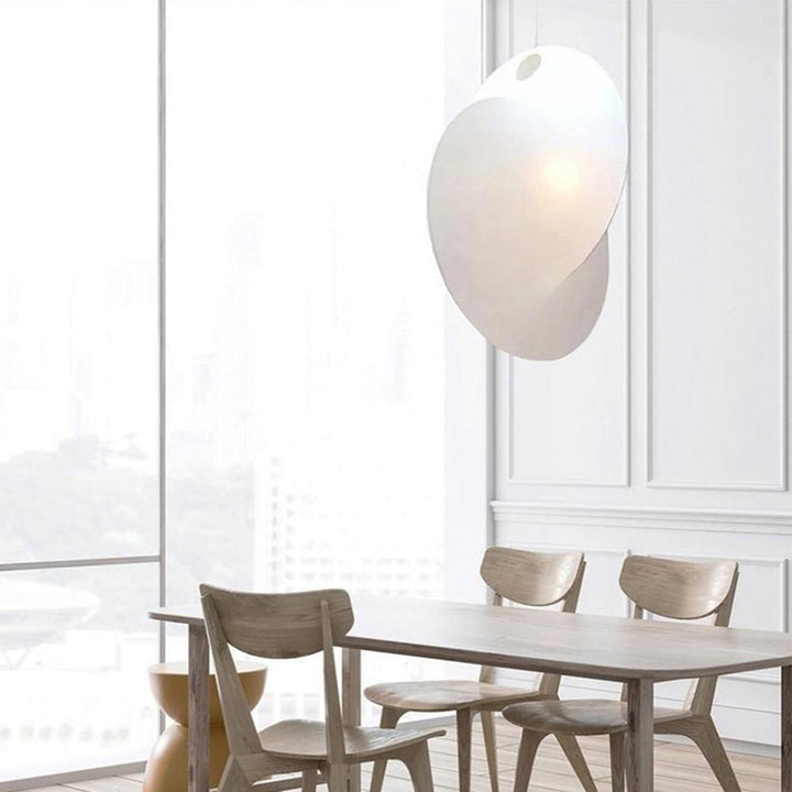 Ritta Suspension Boule Moderne, Métal/Soie, Blanc, Salon/Chambre à Coucher - Neutralighting