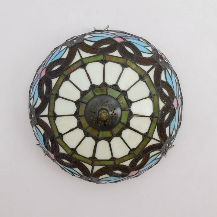 Tiffany Designer LED Plafonnier Métal Verre Chambre À Coucher/Salon - Neutralighting