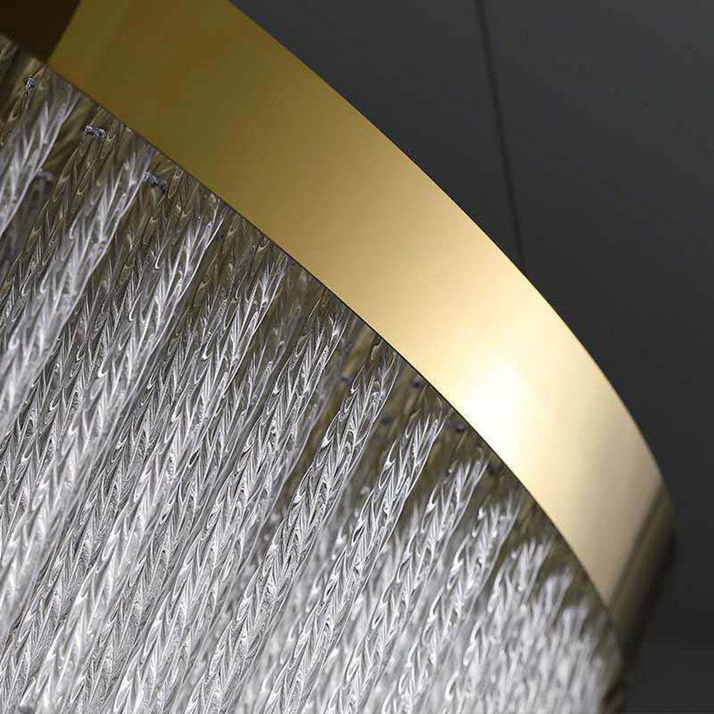 Arisha Suspension Ronde Moderne, Métal, Doré, Salon/Hôtellerie - Neutralighting