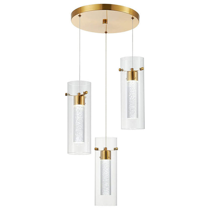Arisha Moderne Designer Métal Verre Suspension Chambre à Coucher - Neutralighting