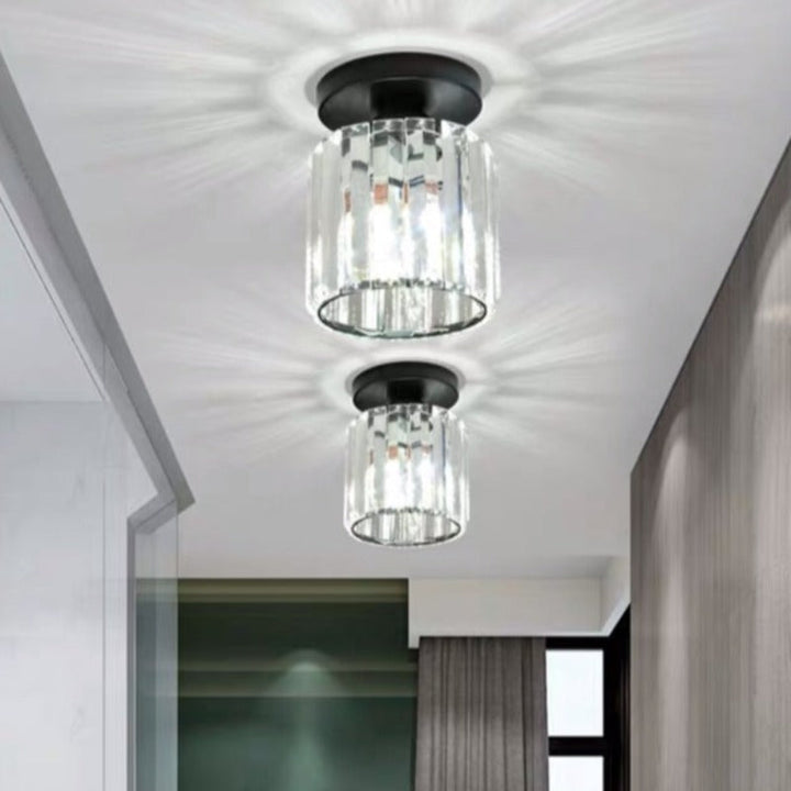 Arisha Moderne Plafonnier Métal Verre Chambre À Coucher - Neutralighting