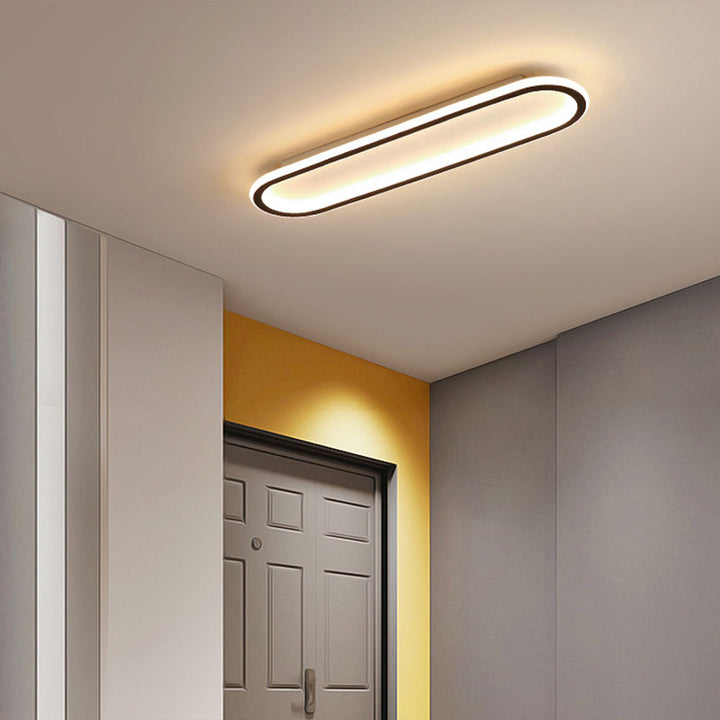 Sana Plafonnier Ovale Minimaliste Noir/Or/Doré Rosé - Neutralighting