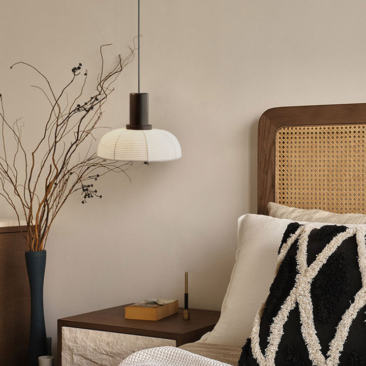 Ritta Suspension Bol Moderne, Metal/Tissu, Beige, Salon - Neutralighting