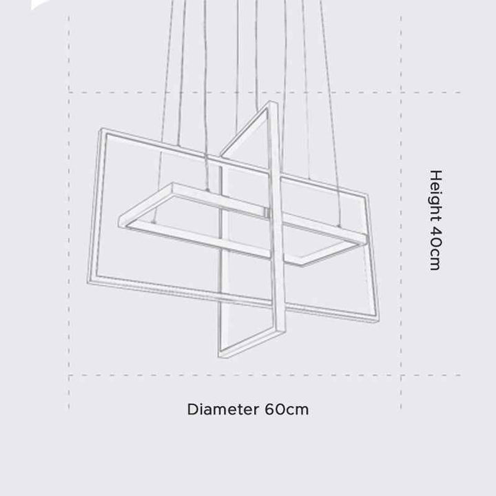 Arisha Luminaires Suspension Géométriques Postmoderne - Neutralighting