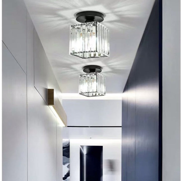 Arisha Moderne Plafonnier Métal Verre Chambre À Coucher - Neutralighting