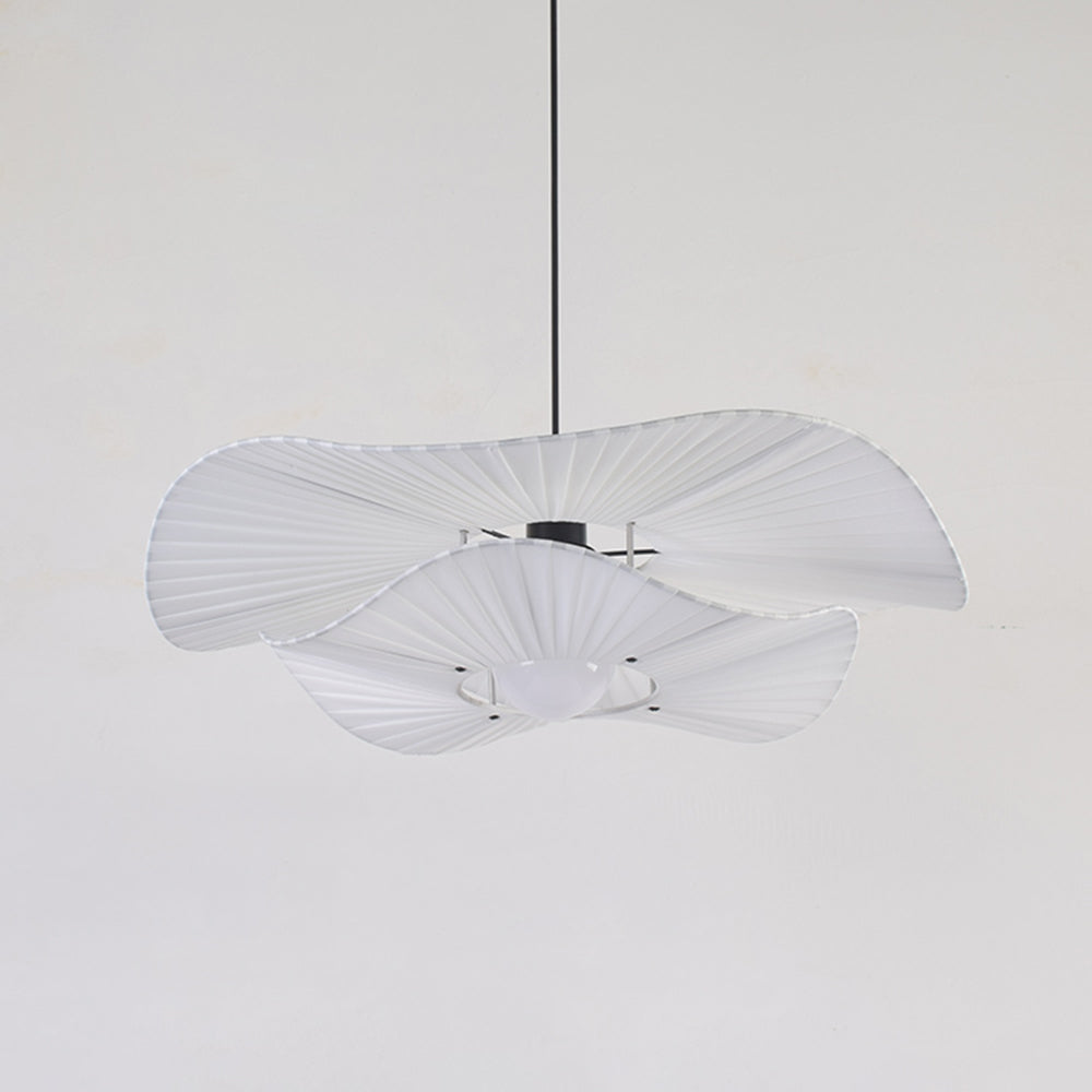 Ritta Suspension Petale Retro, Metal/Tissu, Blanc, Chambre à Coucher - Neutralighting